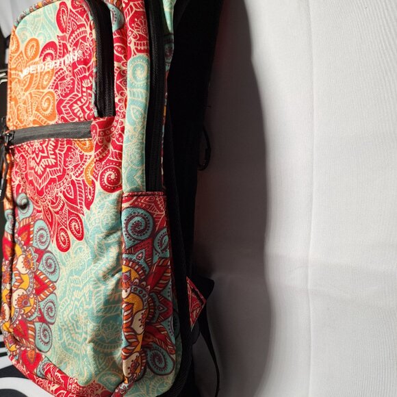 Vibedration Hydration Backpack w/o bladder turquoise/orange pattern Used main image 5
